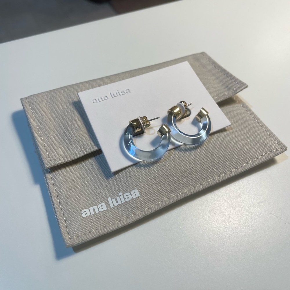 Ana Luisa Glass Hoop Earrings